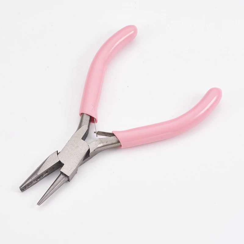 Round Nose Pliers Мини ювелирный набор Клещи DIY ювелирные инструменты и оборудование для изготовления ювелирных изделий из углеродистой стали DeepPink, 70~ 80x40~ 52x6~ 9mm - Цвет: Round Nose Pliers