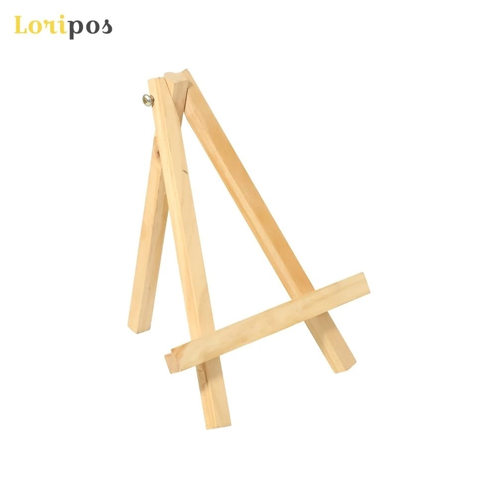 

Large Easel Desktop Oil Paiting Bracket Wooden Mini Wood Display Easel Wood Easels Set for Paintings Craft Small Plate Holder