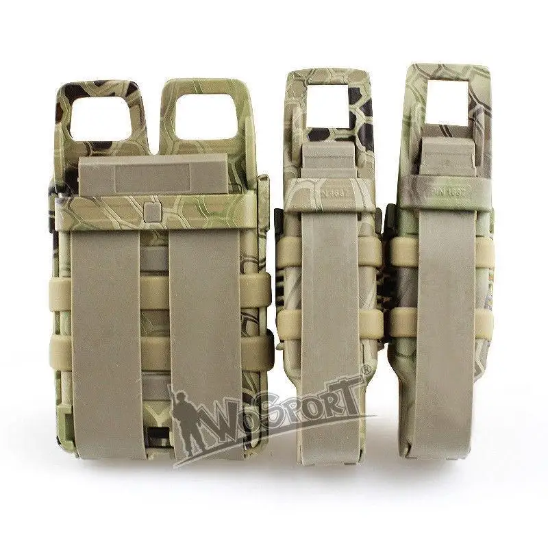 WoSporT тактическая быстрая Магнитная сумка кобура журнал набор 2 в 1 Molle Strike System 13