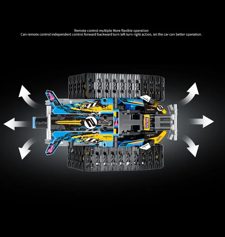 Technic RC Гусеничный трюк гонщик строительные блоки Fit Legoing Creator приложение