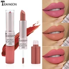 2 в 1, бархатный Матовый жидкий Блестящий Блеск для губ