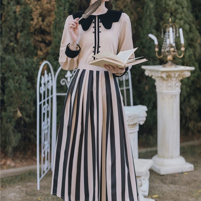 WAVSIYIER Женский комплект из двух предметов 2020 весна осень Кнопка Лоскутная