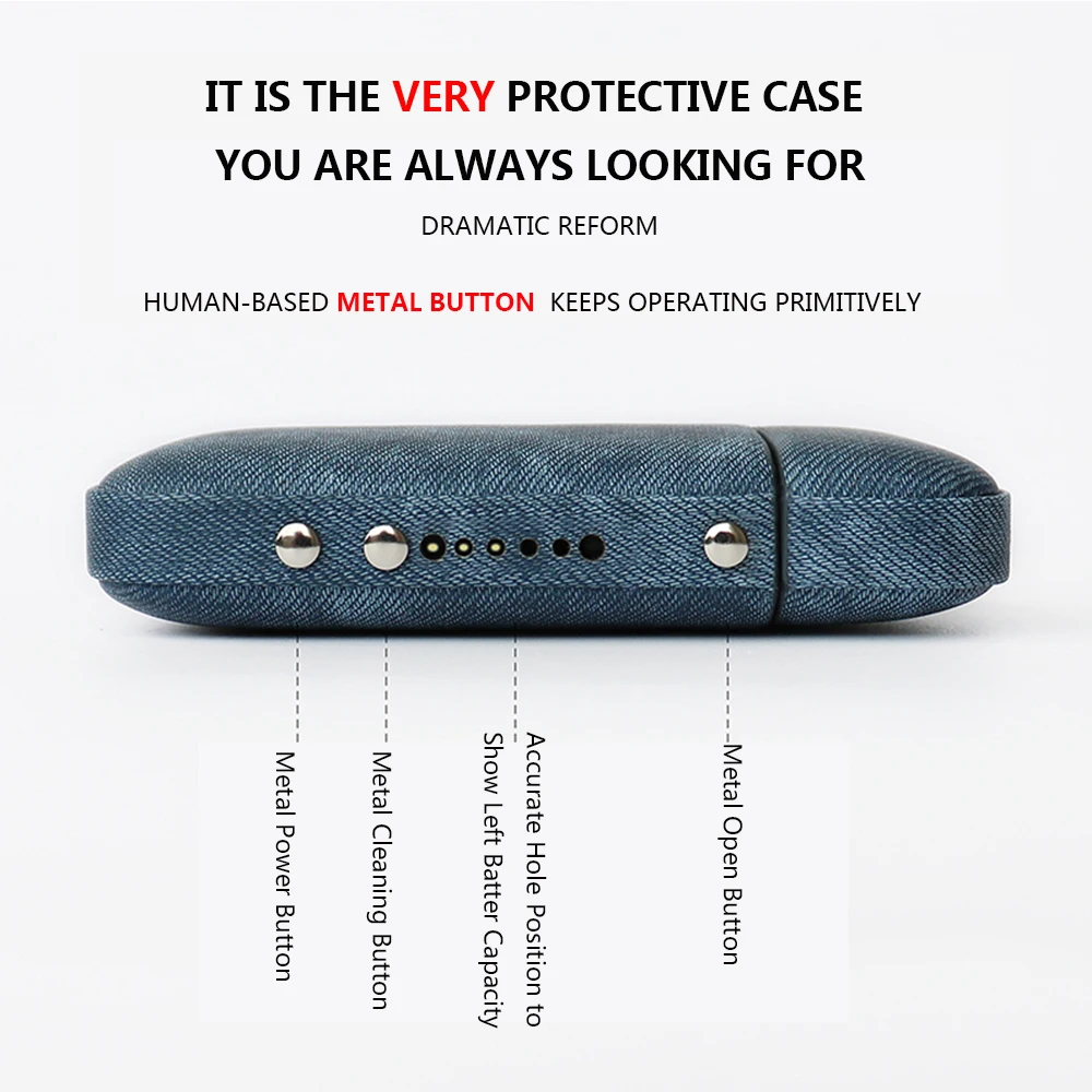 Классный джинсовый защитный чехол для электронной сигареты iqos 2 4 bushiness приличный