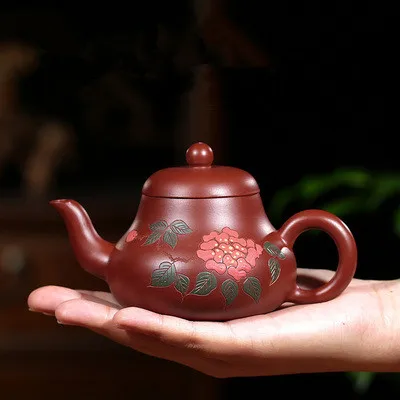 Исин чайник Оригинал Mine Dahongpao Глиняный Чайник ручной работы для дома Kungfu черный