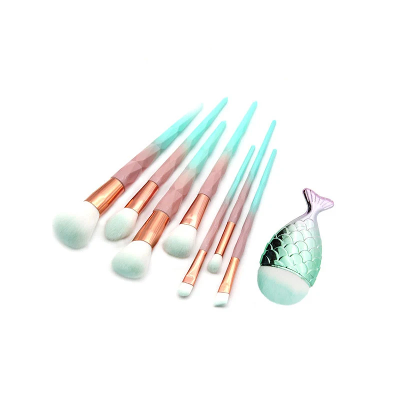 11 шт./компл. кисти для макияжа теней высококачественные с единорогом набор кистей