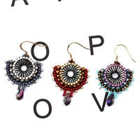 fairywoo geometric pendientes brincos miyuki drop earrings jewelry handmade delica earrings new fashion bohemian jewelry