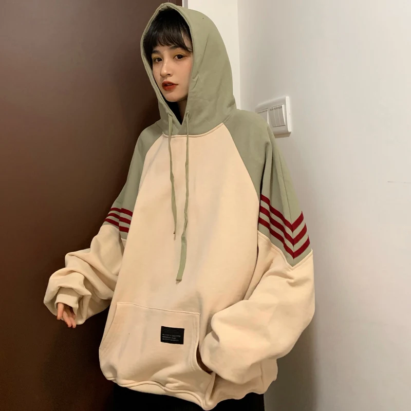 

Свитер женский весенне-осенний тонкий свободный в Корейском стиле 2020 модный в стиле Ins в стиле Харадзюку с отстрочкой BF Ранняя осень