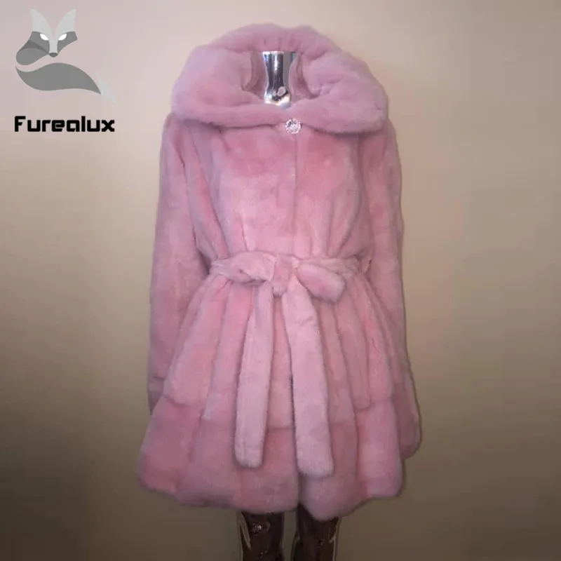 Новинка 2019 трендовые норковые шубы с натуральным теплым норковым капюшоном