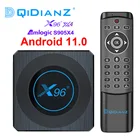 DQiDianZ Amlogic S905X4 X96 X4 Смарт RGB светильник ТВ коробка Android 11 4G 64G Wifi Youtube медиаплеер ТВ коробка 8K телеприставка VS A95XF4