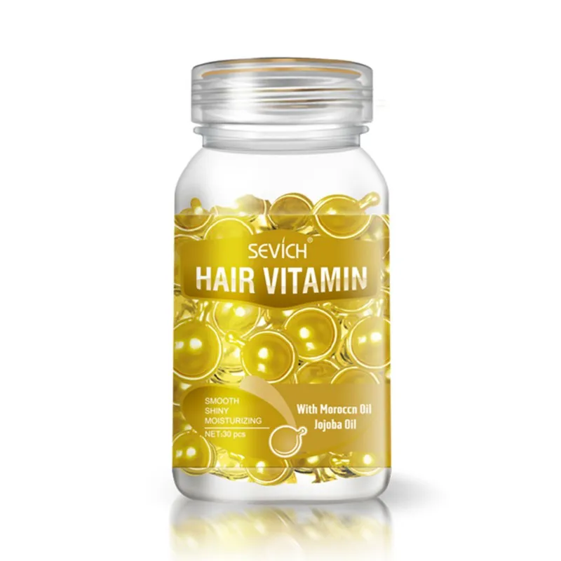 

30Pcs Hair Vitamin Serum Capsule Moisturizing Essence Vitamins A C E B5 Argan Macadamia Shea Butter Repair Damaged Hair