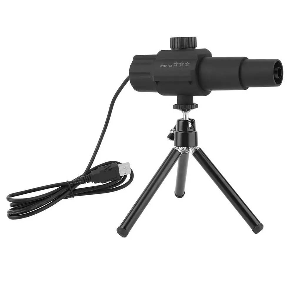 

Smart Digital USB Telescope Monocular Adjustable Scalable Camera Zoom 70X HD 2.0MP Monitors For Photographing Videostaping
