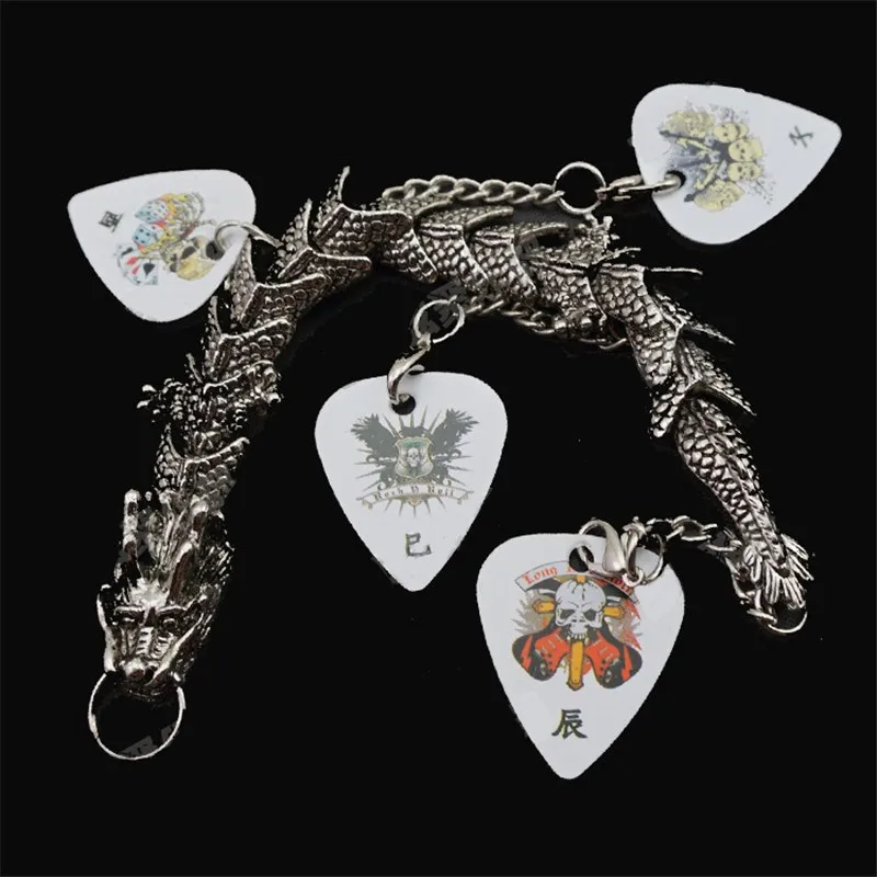 Персонализированные медиаторы для гитары металлический браслет ручная цепочка