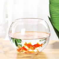 36pcspack diameter12cm middle size top open glass terrarium vase home decoration creative aquarium fishbowl friend gift