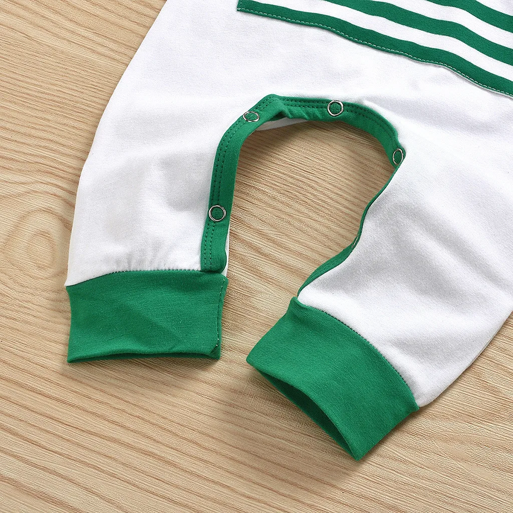 Комбинезон в полоску с капюшоном и длинными рукавами для маленьких мальчиков