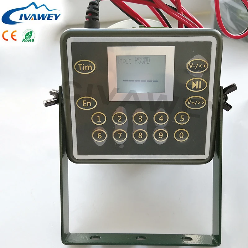 Водонепроницаемый громкоговоритель 60 Вт с таймером ВКЛ./ВЫКЛ. защита от пустыни