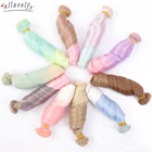 Allaosify длинные кудрявые высокотемпературные волоконные волосы с градиентным цветом 15*100 см и 30*100 см DIY BJD кукольные парики