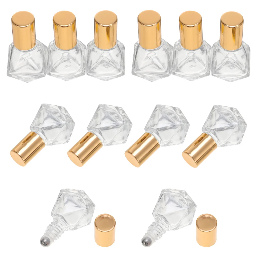 

12Pcs 8ML Roll-on Bottles Cosmetic Sample Vials Roller Glass Bottles Container