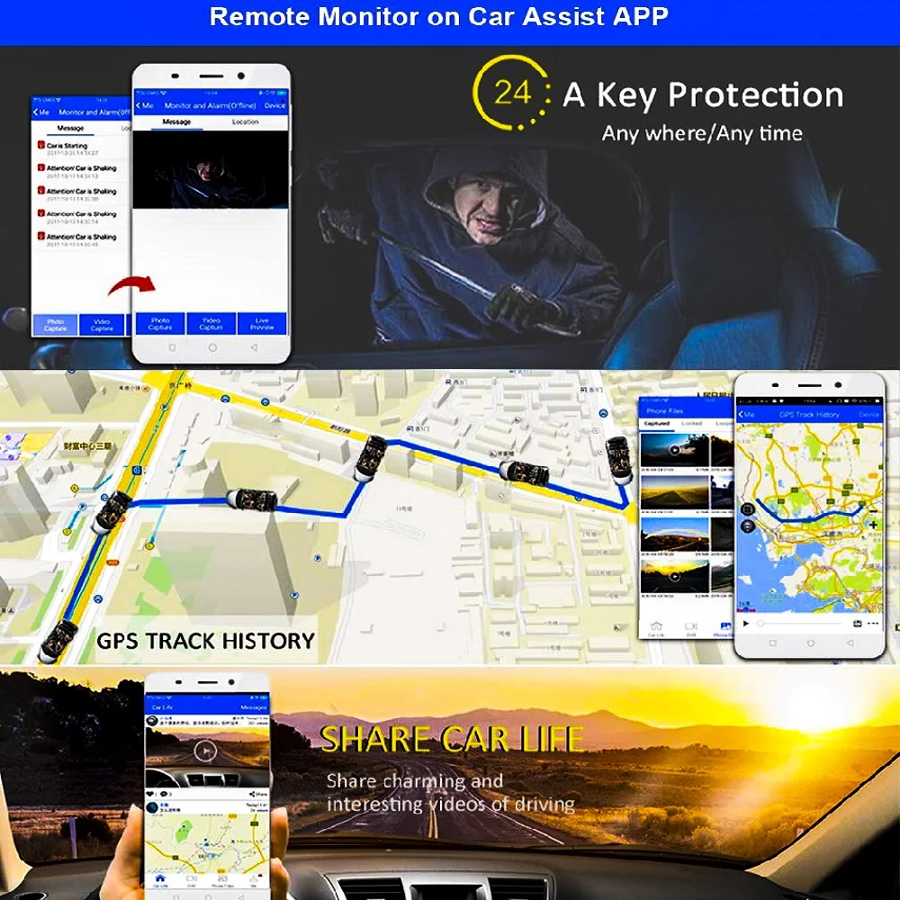 12 дюймов Android 8 1 Видеорегистраторы для автомобилей 4G тире Камера Full HD Зеркало