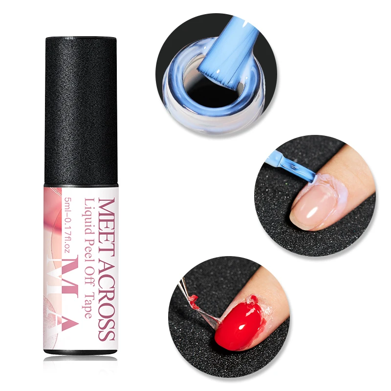 5 мл Лак для ногтей жидкость отшелушивающая лента защита клей лак анти-разлив
