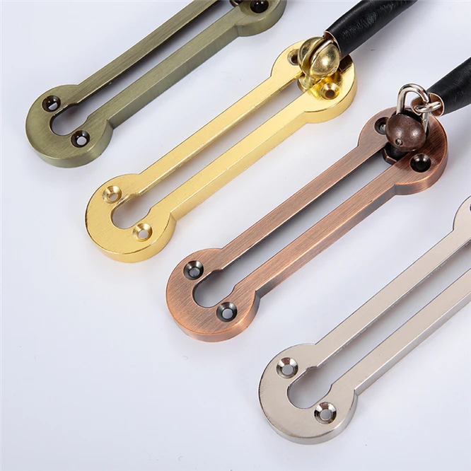 100sets Stainless Steel Security Door Chain Lock Anti-theft Latch Silver Bronze Gold Black Hardware | Обустройство дома