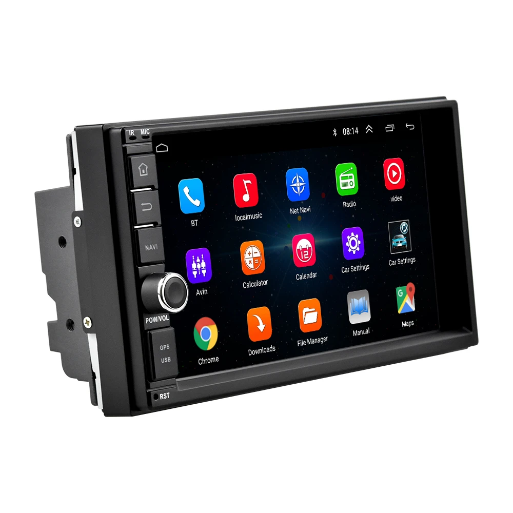 Podofo Android автомобильный мультимедийный MP5 проигрыватель 2 Din радиоприемник FM 7