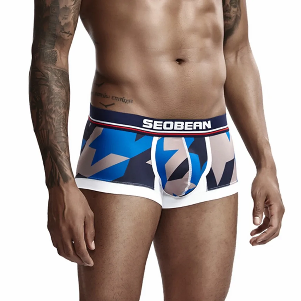 Горячее Мужское нижнее белье мужские боксеры трусы для мужчин комфортные