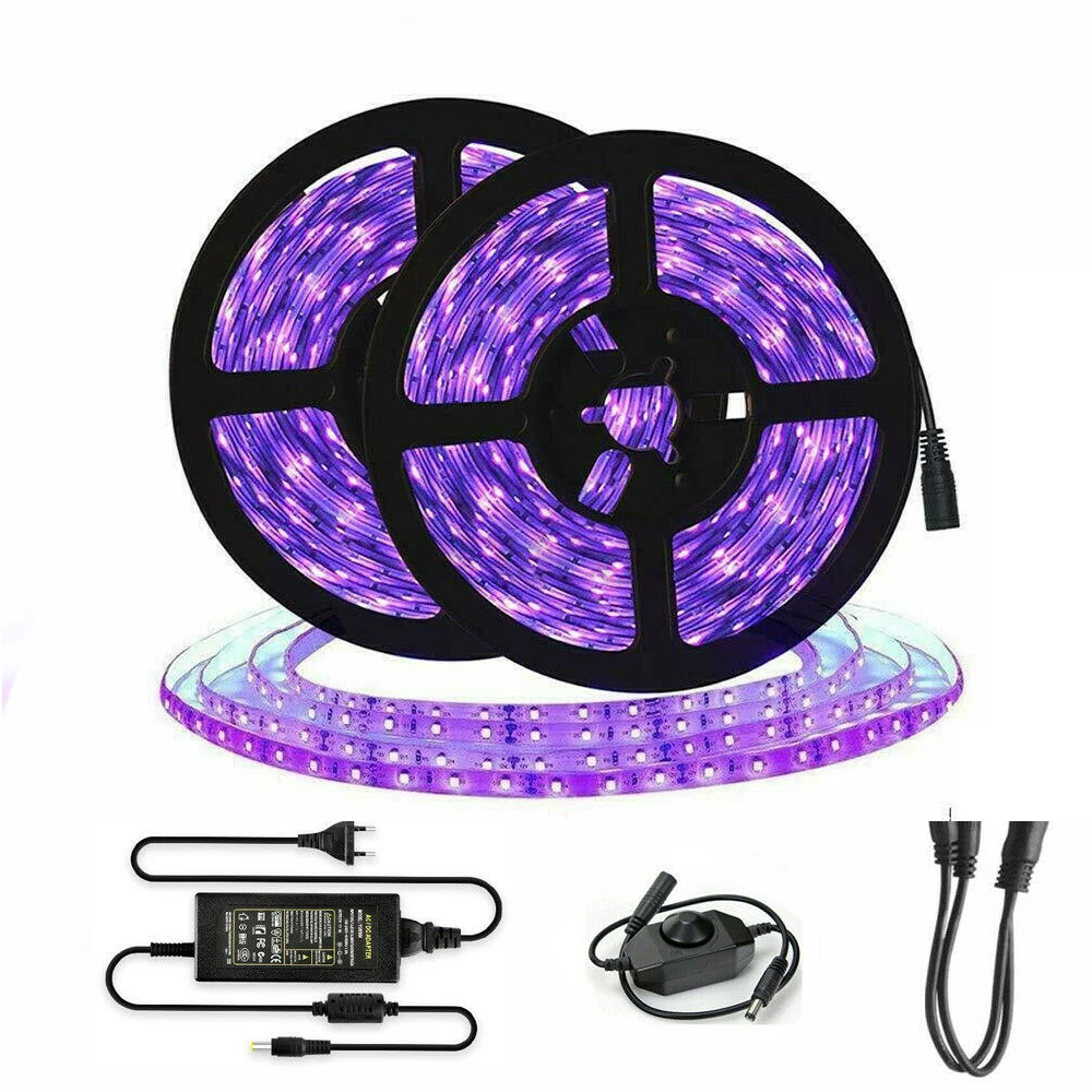 SMD 5050 UV Светодиодные ленты светильник водить 60leds/МУВ работающего на постоянном