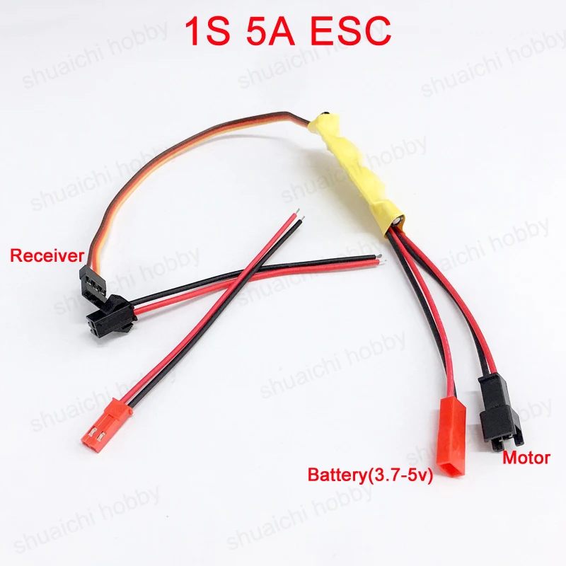 Матовый двухсторонний контроллер скорости Micro 1S 2S 3S ESC 2A 5A с 5 В 1A BEC для