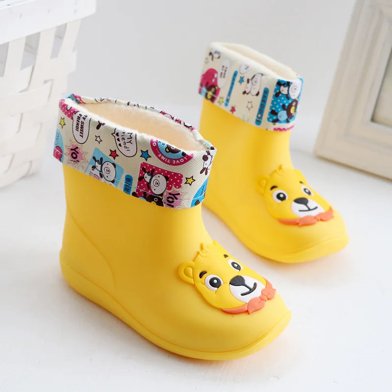 Сапоги детские резиновые непромокаемые из ПВХ мультяшный рисунок всесезонные |