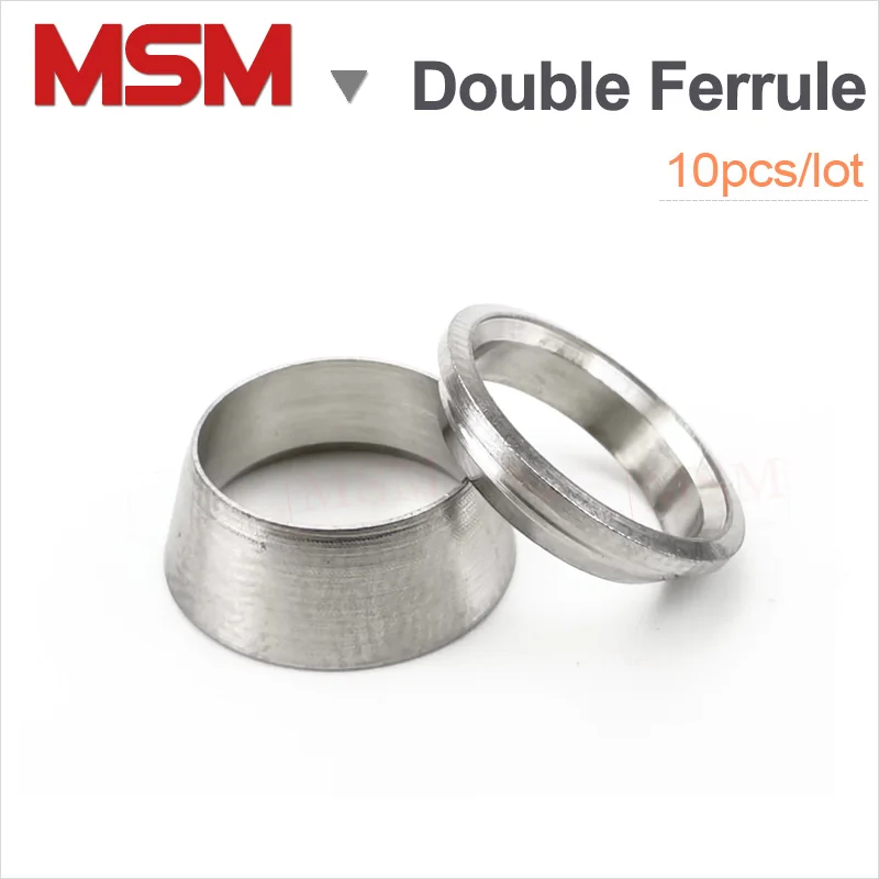 

Двойная обойма из нержавеющей стали для соединителя компрессии, 10 шт., компрессионный Соединитель 3/4/6/8/10/12/14/16/18/20/22 мм