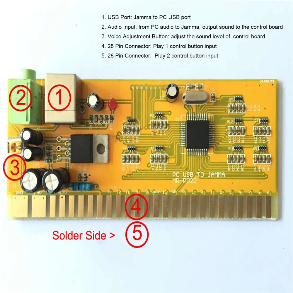 

ПК | PS3 I USB к Jamma D-вход плата блока программного управления панель 2-игровой аркадный джойстик для игрового автомата с монетоприемником