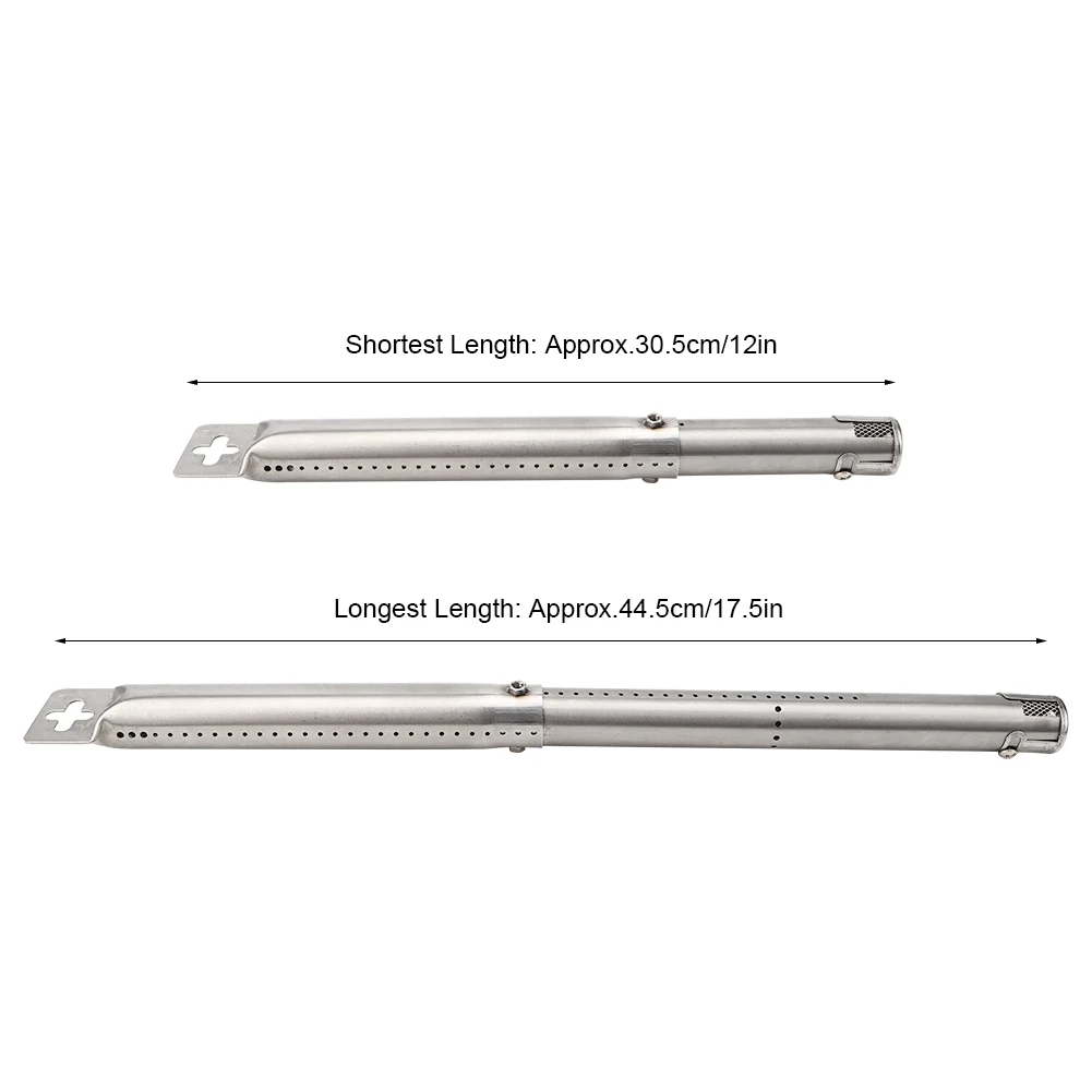 

4pcs Adjustable Telescopic Stainless Steel Pipe Tube Burners BBQ Grill Parts Replacement Universal BBQ Grill Tube Burners