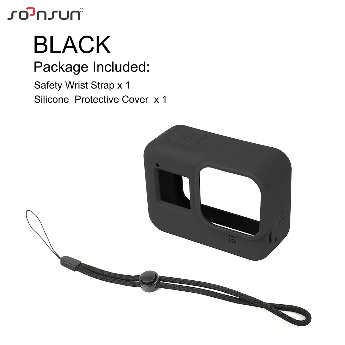 Мягкий силиконовый защитный чехол для SOONSUN+ защитный ремешок для GoPro Hero 8 для HERO8 Black Go Pro Аксессуары