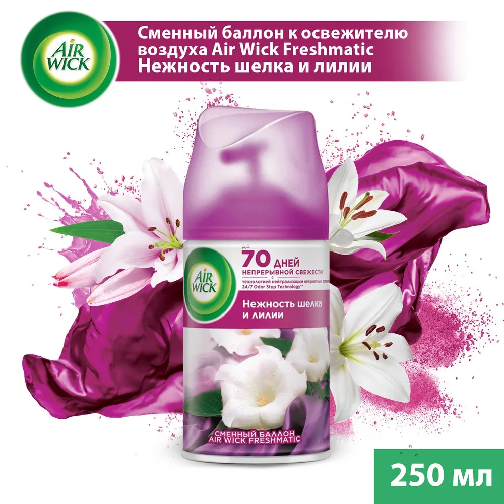 Автоматический освежитель воздуха AIR Wick Freshmatic сменный баллон 250мл в ассортименте