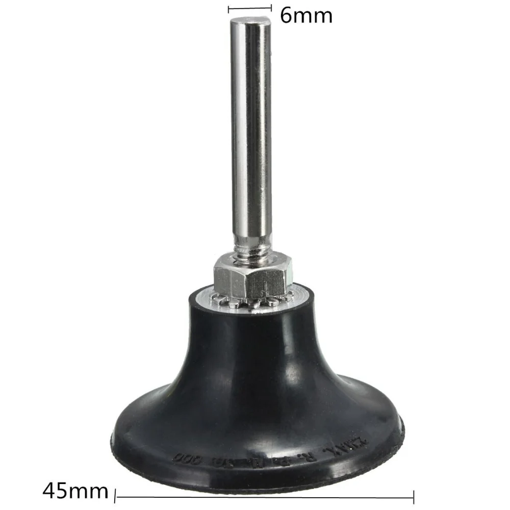 

2inch Backing Pad 1/4" 6mm Shank M6 Screw Hole Lock Rotary Sanding Disc Holder for Roloc Polishing Abrasive Discs