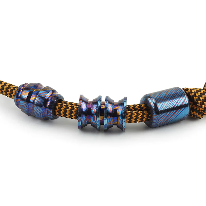 Высокое качество титановый нож кулон DIY ключ браслет бусы аксессуары EDC бисер