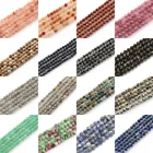 234 мм натуральный граненый обсидиан Лабрадорит лазурит Синий Песок авантюрин круглые каменные бусины DIY ювелирных изделий фурнитура