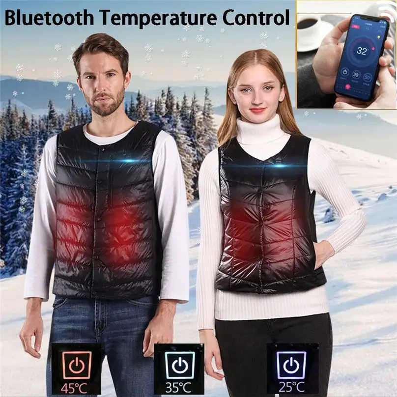 Новинка женское и мужское пальто смартфон bluetooth соединение контроль температуры