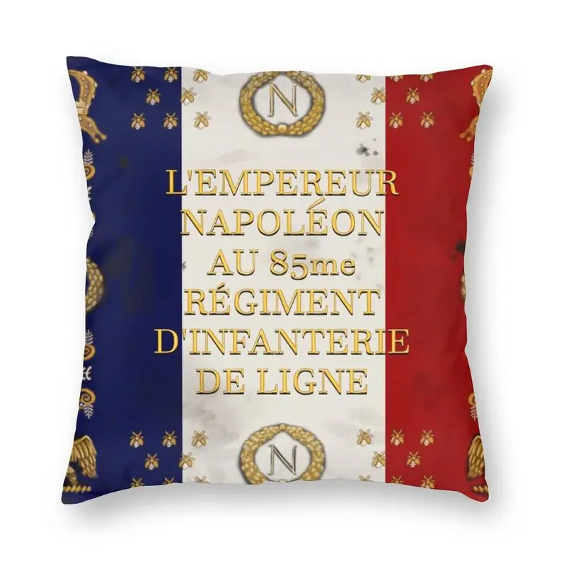 

Napoleonic French 85th Regimental Flag Pillow Case Decoration Cushions Throw Pillow for Sofa Double-sided Printing