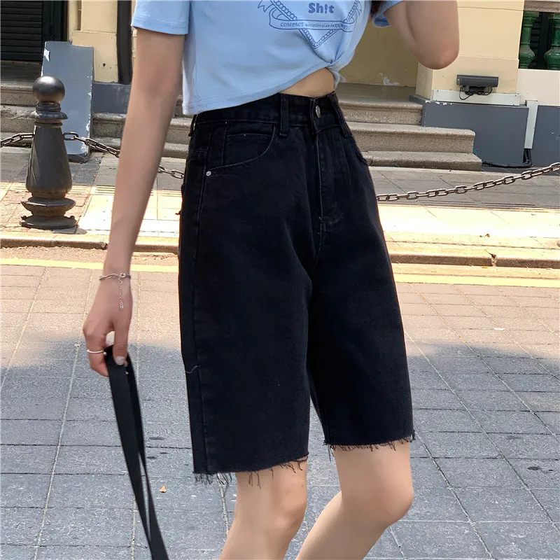 

Korean Style Denim Shorts Women High Waist Summer Women Clothing Harajuku Shorts Smart Casual Fashion Shorts Jeans Size 4xl