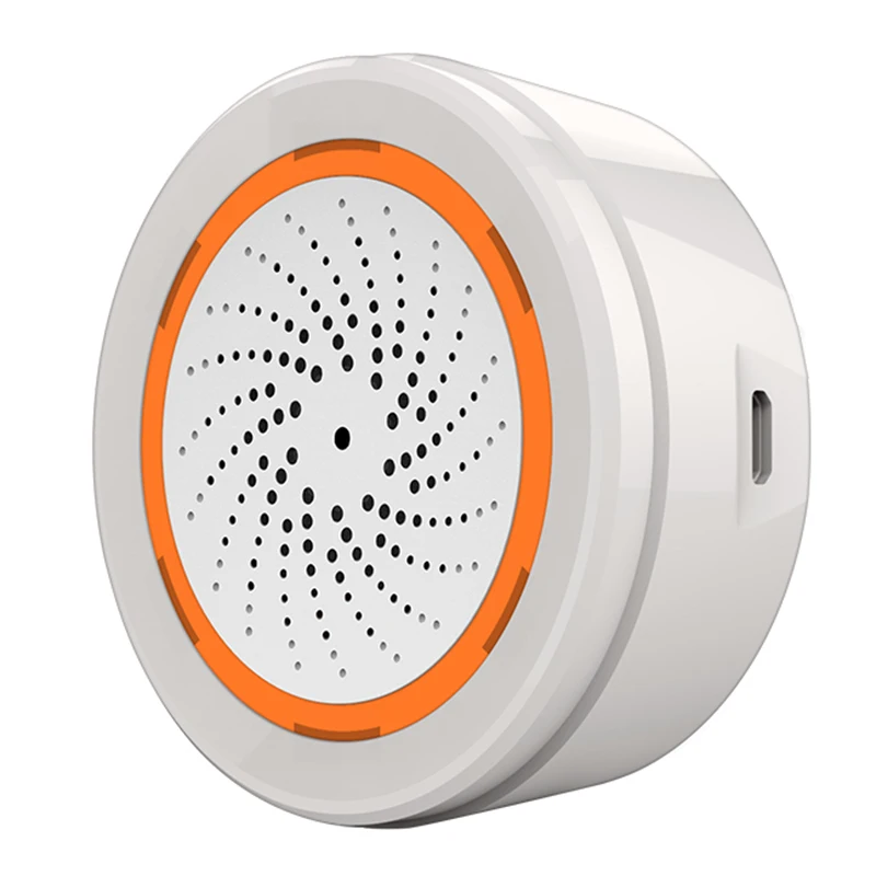 

Tuya Smart Zigbee Temperature Humidity Sensor Built-in Siren Alarm 3 In 1 90DB Sound Light Sensor Smart Home Casa Inteligente