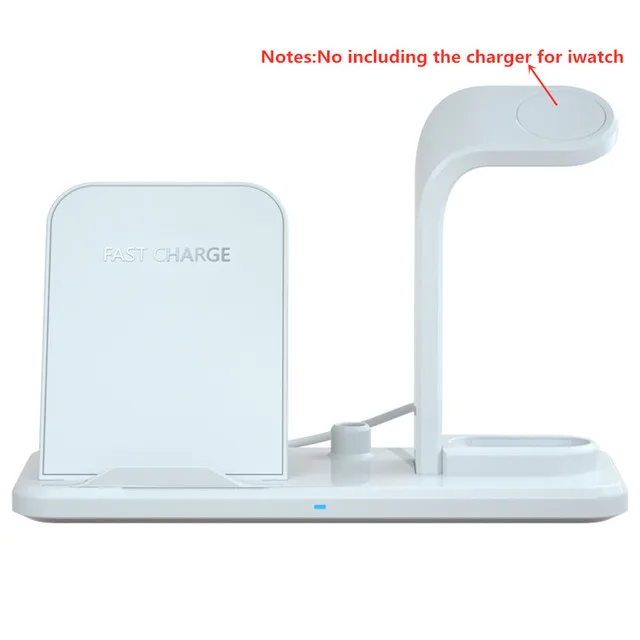 

3in1 Qi Wireless Charger Holder Stand CargadoR For Apple Watch Series 4 3 2 Iphone XS MAX XR 8 Plus X 8+ Iwatch Airpods Station