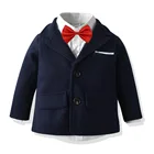 Пиджак, блузка и галстук для мальчиков, на весну