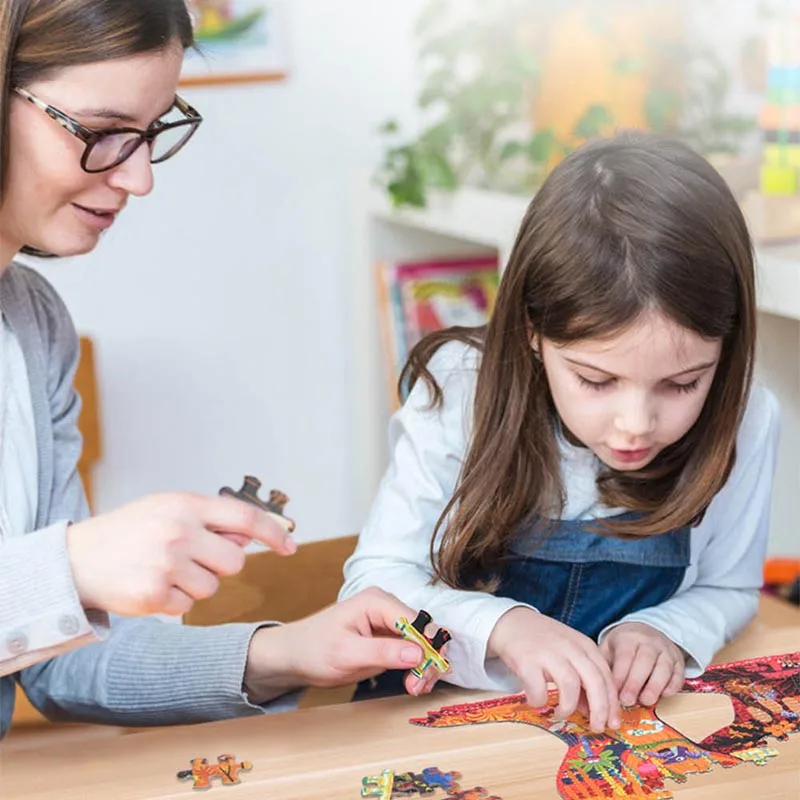 Детская головоломка бумага для упражнений 280 шт мир динозавров Детский пазл
