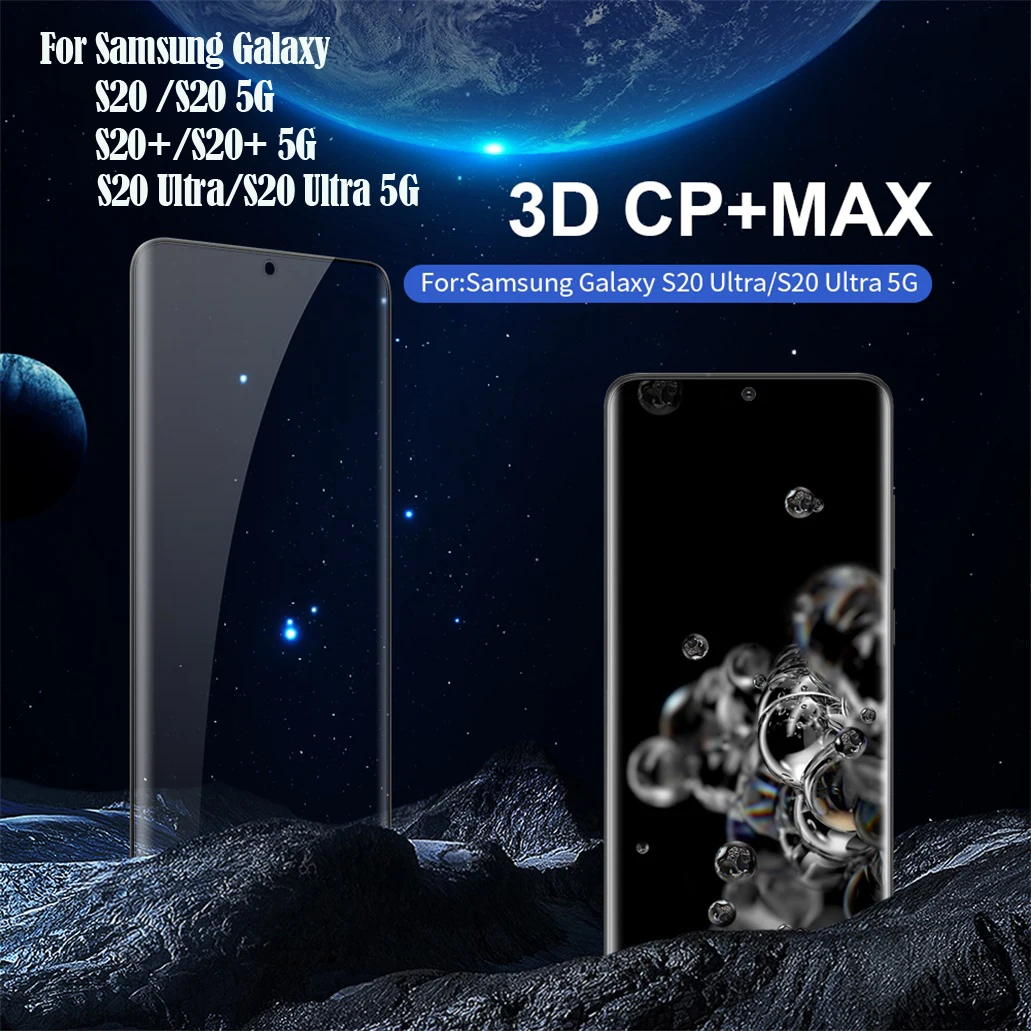 Для Samsung Galaxy S20 Ultra S20+ Plus 5G закаленное стекло полная защита экрана nillkin 3D CP + Max 9H