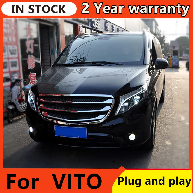 Фары для автомобиля Benz VITO 2013-2019 DRL дневные ходовые огни передняя фара
