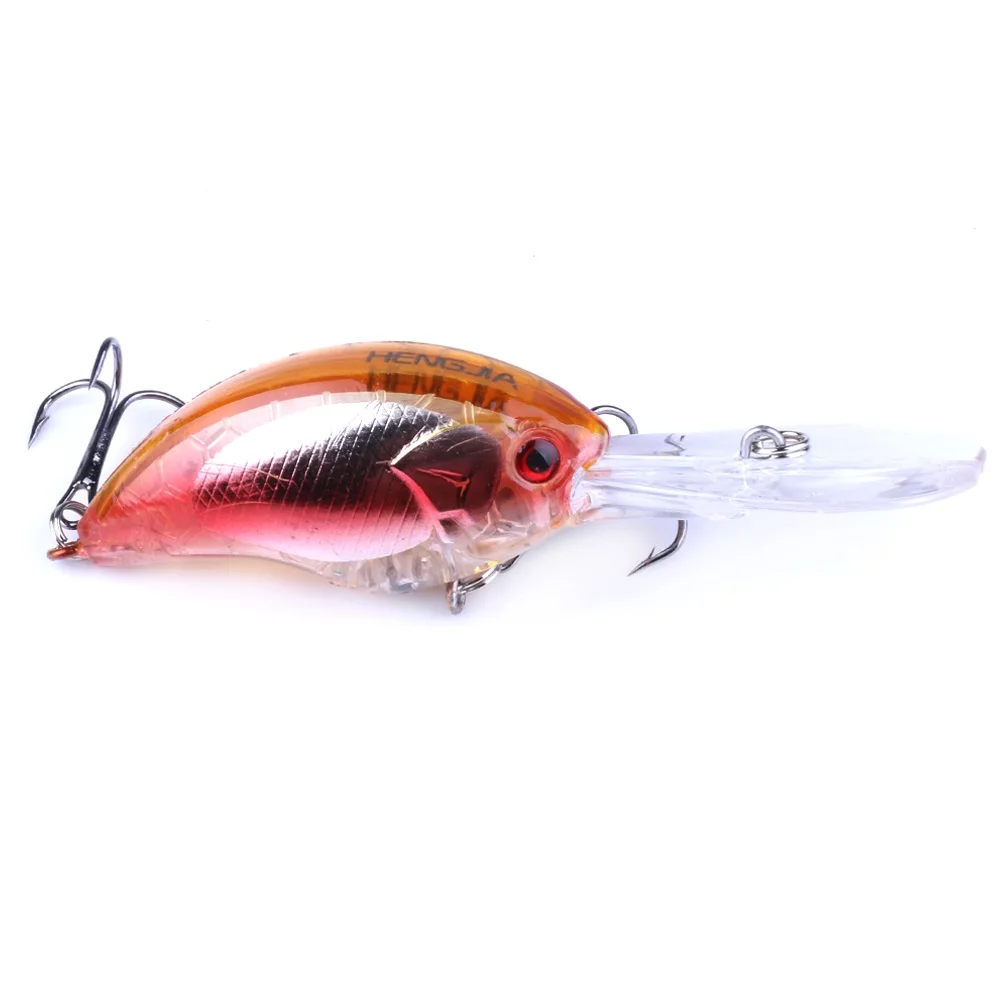 As the picture Hengjia жесткий пластик верхней воду воблеры воблер искусственные Swimbaits PESCA рыболовные снасти 9 см 13 г 6# крючки - Цвет: As the picture