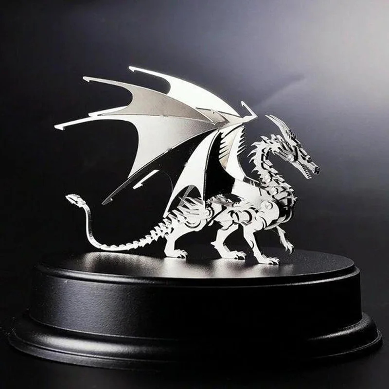 3D металлическая модель-головоломка Сборная модель Король-Скорпион дракон