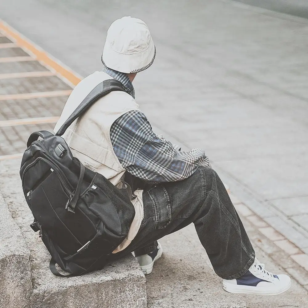 

Vintage Cargo Pants New Winter Big Pockets Retro Jeans Men Loose Streetwear Trousers Hip Hop Youth Casual Clothing