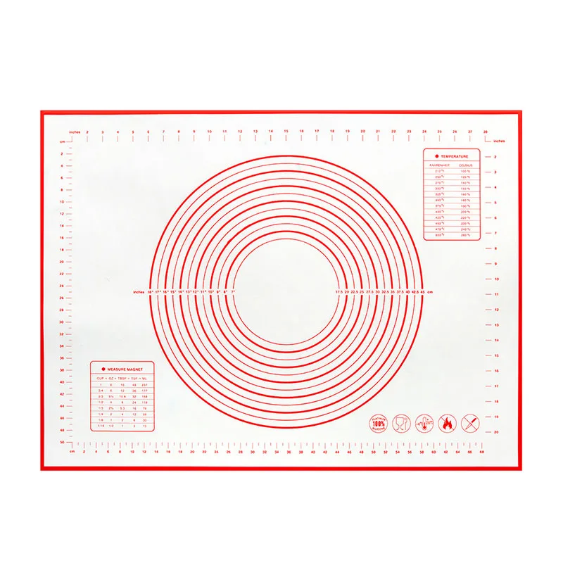 60*40 см антипригарный силиконовый коврик для выпечки лист Стекло волокна раскатки